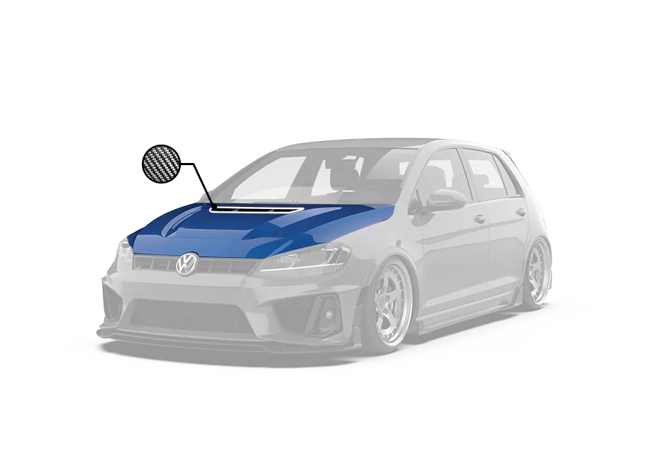 Robot Hood Bonnet For Volkswagen Golf & GTI & Golf R MK7 MK7.5