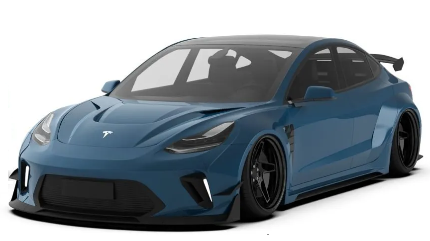 Robot "HACKER"  Widebody Full Body Kit For Tesla Model 3