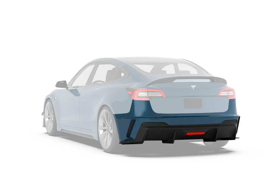 Robot "HACKER"  Narrow Body Rear Bumper & Rear Diffuser For Tesla Model 3