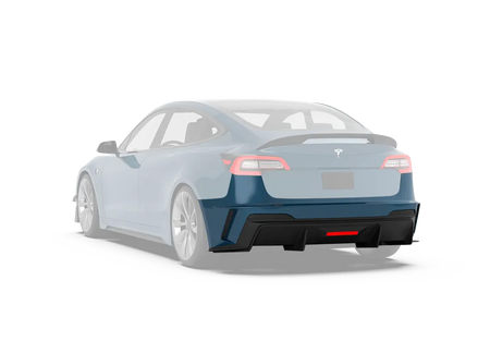 Robot "HACKER"  Narrow Body Rear Bumper & Rear Diffuser For Tesla Model 3