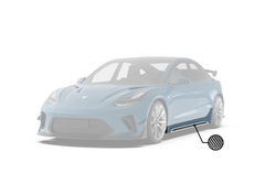 Robot "HACKER"  Narrow Body Side Skirts For Tesla Model 3