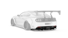 Robot  "STORM" Rear Diffuser For Ford Mustang S550.1 S550.2 GT EcoBoost V6 Carbon Fiber or FRP