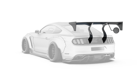 Robot  "STORM" GT Wing For Ford Mustang S550.1 S550.2 GT EcoBoost V6 Carbon Fiber or FRP