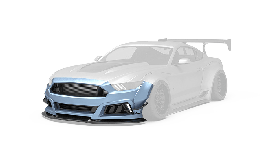 Robot  "STORM" Widebody Front Bumper & Lip For Ford Mustang S550.1 S550.2 GT EcoBoost V6