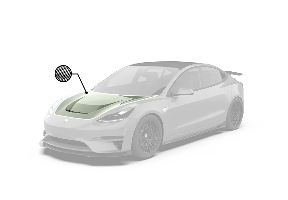 Robot "Crypton"  Hood Bonnet For Tesla Model 3