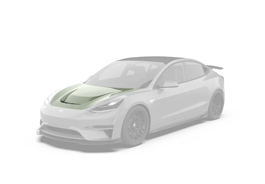 Robot "Crypton"  Hood Bonnet For Tesla Model 3