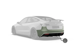 Robot "Crypton"  Rear Bumper & Rear Diffuser For Tesla Model 3