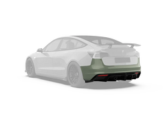 Robot "Crypton"  Rear Bumper & Rear Diffuser For Tesla Model 3