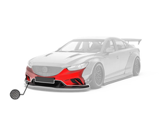 Robot Mazda 6 Front Bumper & Front Lip Splitter  2014-2017 FRP Carbon Fiber
