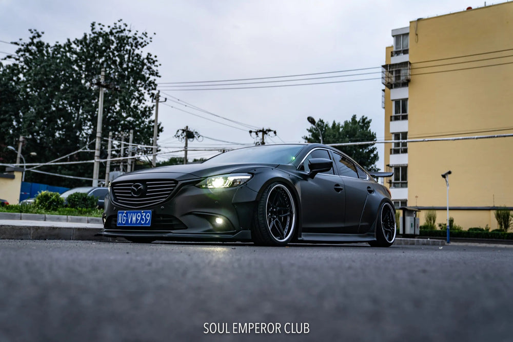 Robot Mazda 6 Front Lip Splitter for OEM Bumper 2014-2019 FRP Carbon Fiber