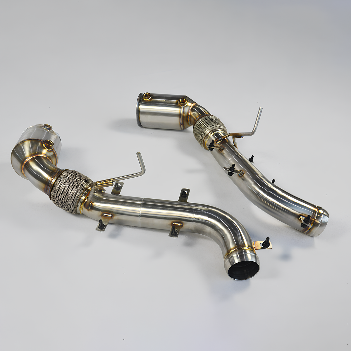 AME 200 cell catted high quality for McLaren 570/570S 2015-2018 3.8T 600LT with heat shield