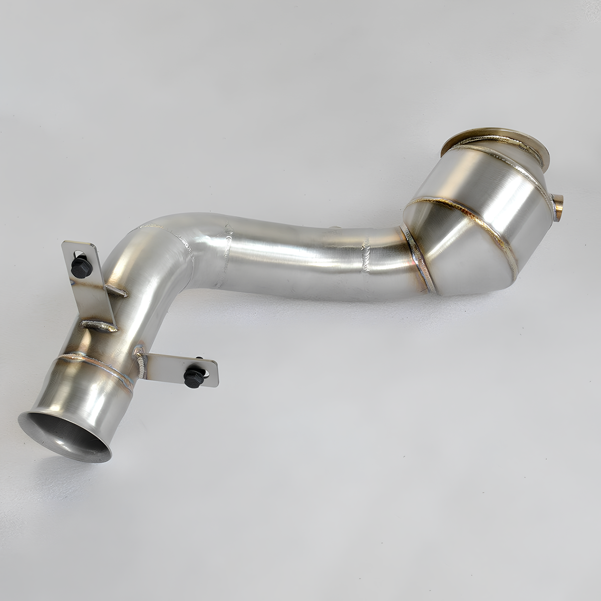 Rstype 304 stainless steel performance catalyst downpipe for Mercedes Benz C200 2018 1.5T race exhaust downpipe