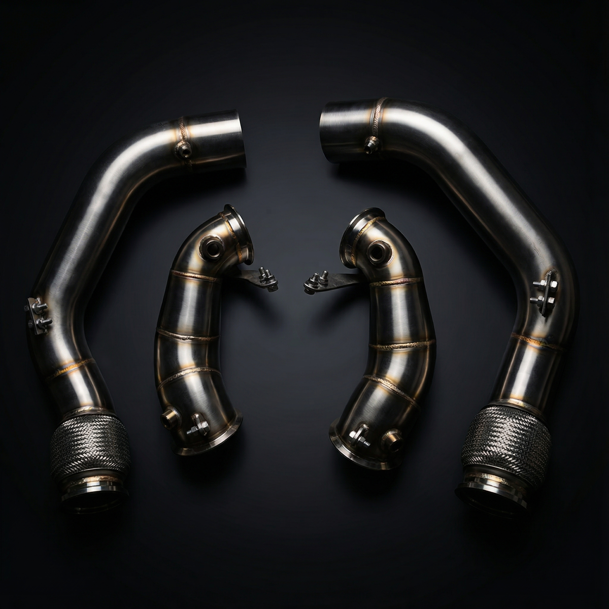 BMW M5 (F90) / M8 (F91/F92/F93) 2018+ S63 4.4T Catless Downpipes | AME Motorsport