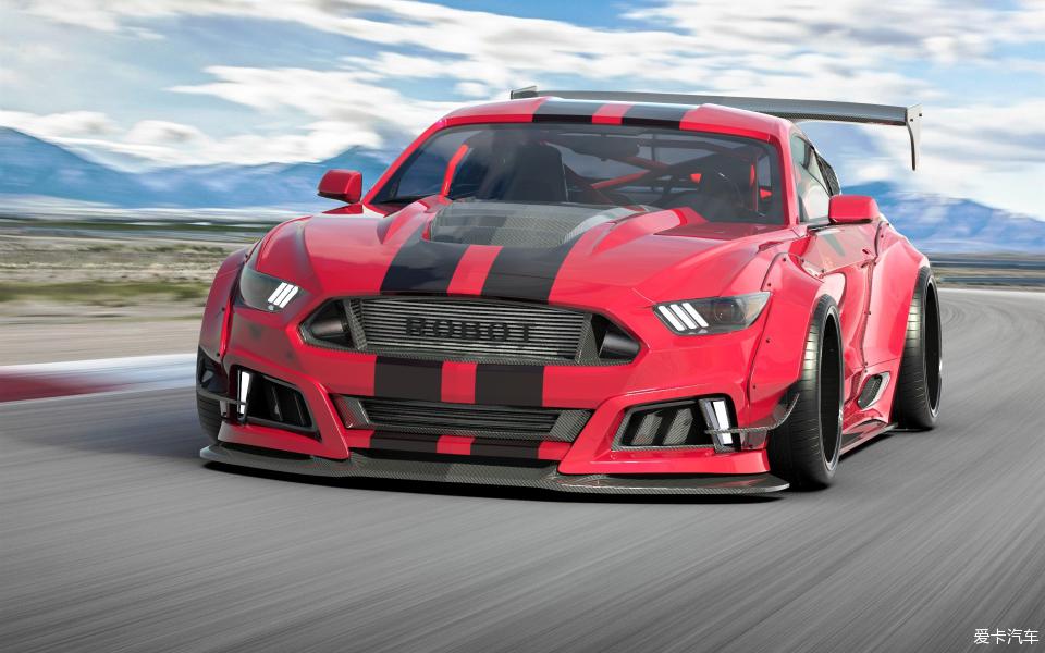 Robot  "STORM" GT Wing For Ford Mustang S550.1 S550.2 GT EcoBoost V6 Carbon Fiber or FRP