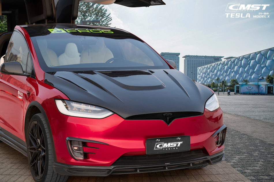 CMST Carbon Fiber Hood Bonnet for Tesla Model X 2016-2021