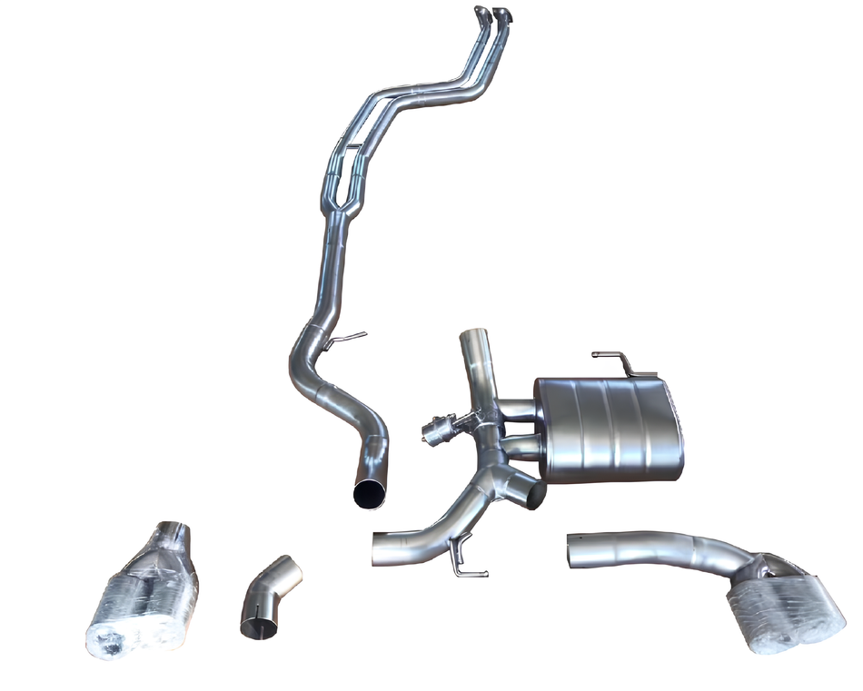 BMW 3 Series E Chassis (N55) 2008-2012 3.0T/3.0L Catback Quad Exit Exhaust