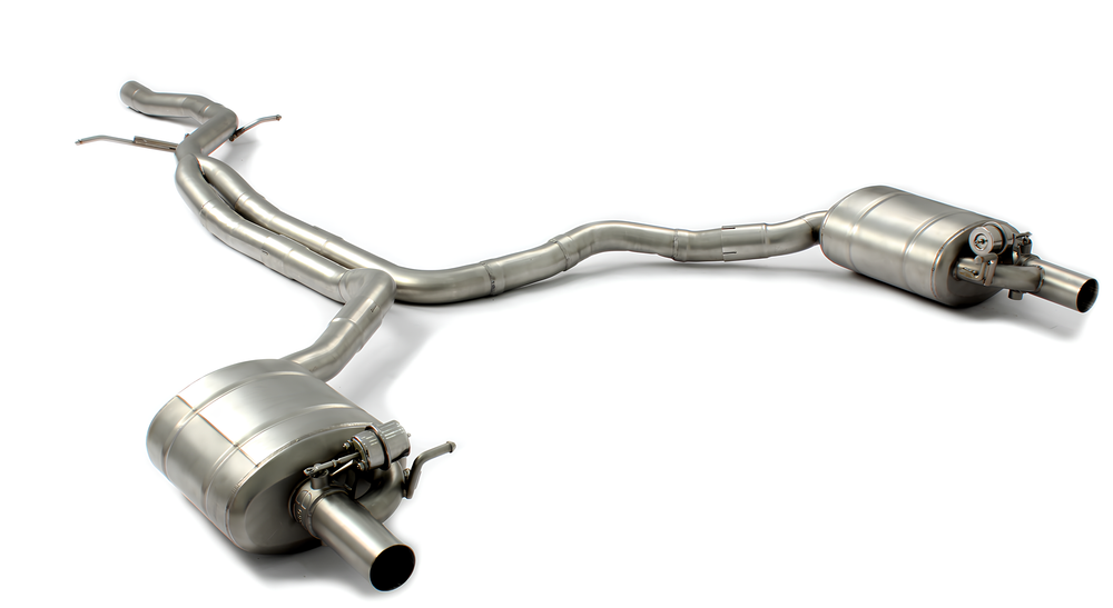 Audi A6/A7 C8 (2018-2020) 2.0T Front Pipe + Catback Quad Exit Exhaust