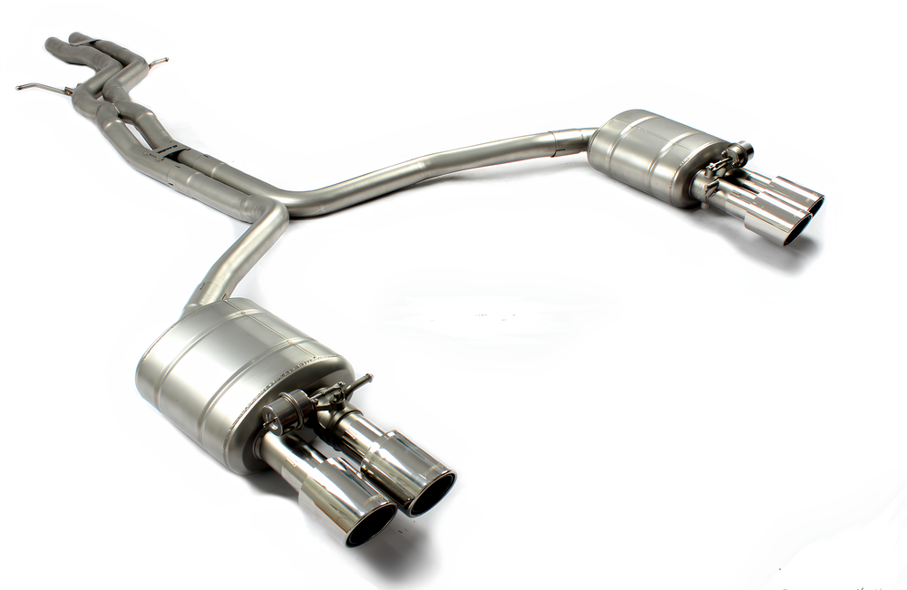 Audi A6/A7 C8 (2018-2020) 3.0T Front Pipe + Catback Quad Exit Exhaust