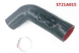 SnowTech G3 Stage 2 Rubber Hose for MQB EA888 Gen 3 1.8T/2.0T - Red/Black Options