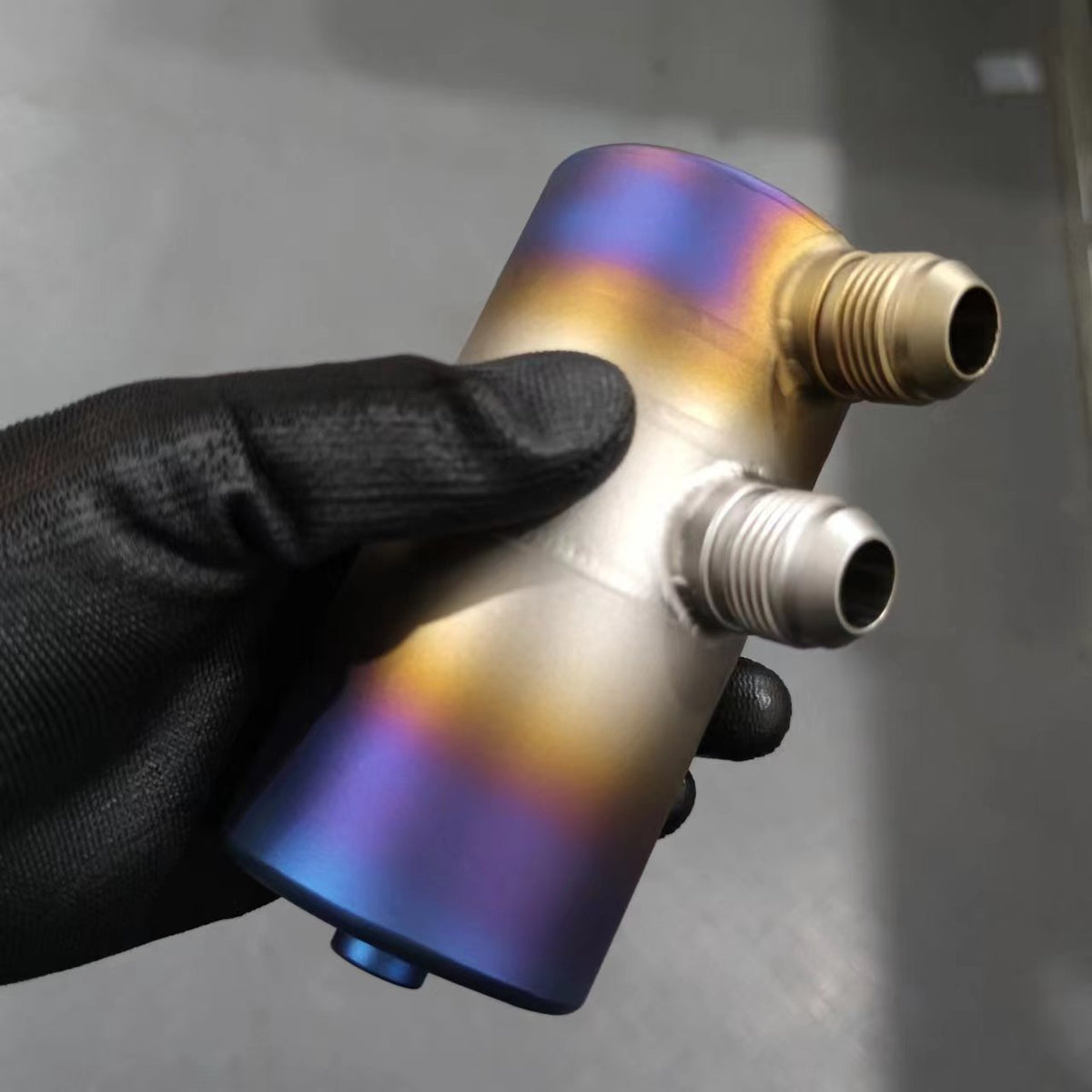 LF FAB Universal Titanium Oil Catch Can